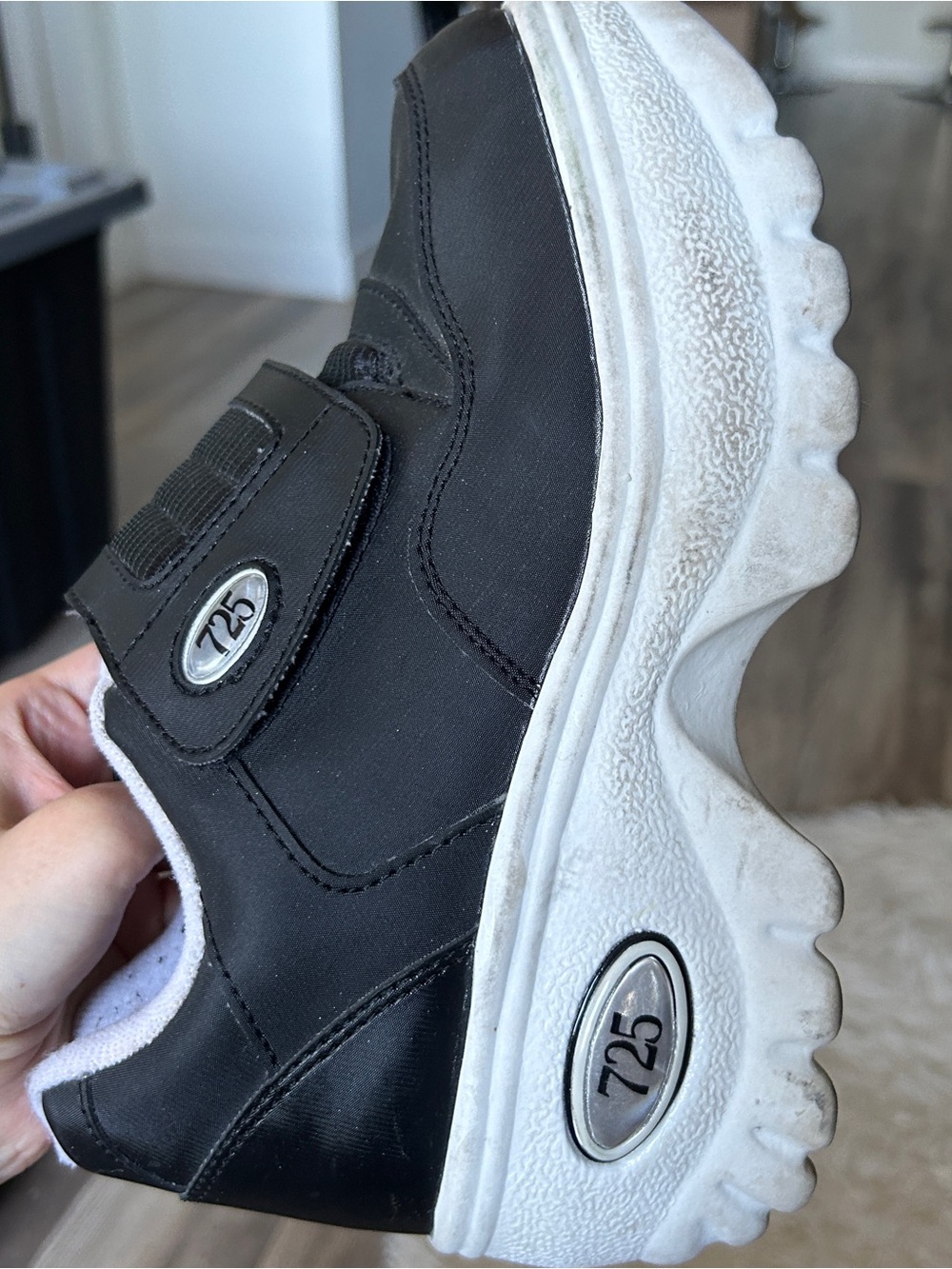 Y2K Grunge “725 Original” Black/White Chunky Platform Style Sneakers - Picture 8 of 8